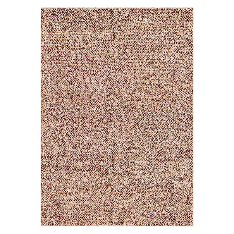 Rugs America Isle Farmhouse Solid Confetti Area Rug, Orange, 8X10 Ft
