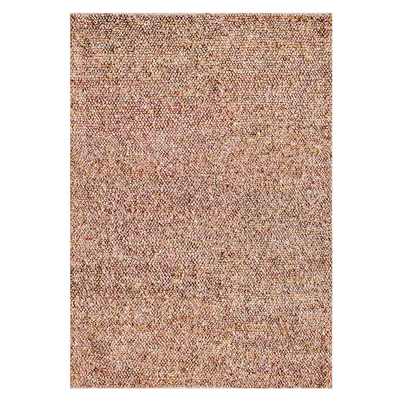 Rugs America Isle Farmhouse Solid Confetti Area Rug, Orange, 8X10 Ft