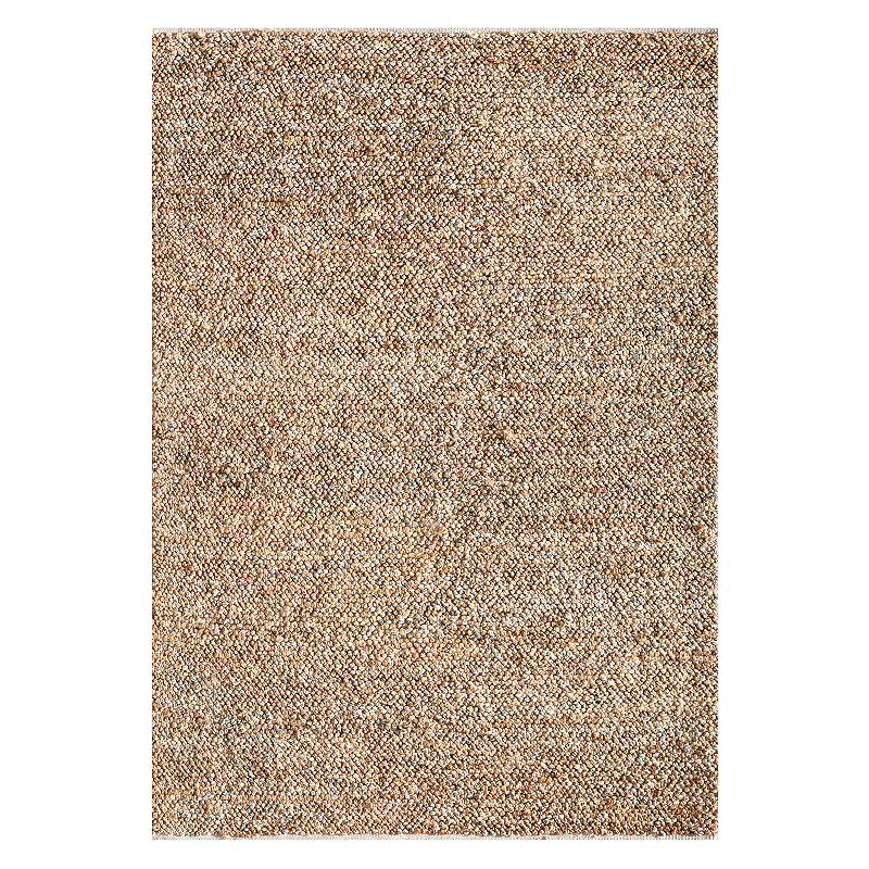 Rugs America Isle Farmhouse Solid Confetti Area Rug, Orange, 8X10 Ft