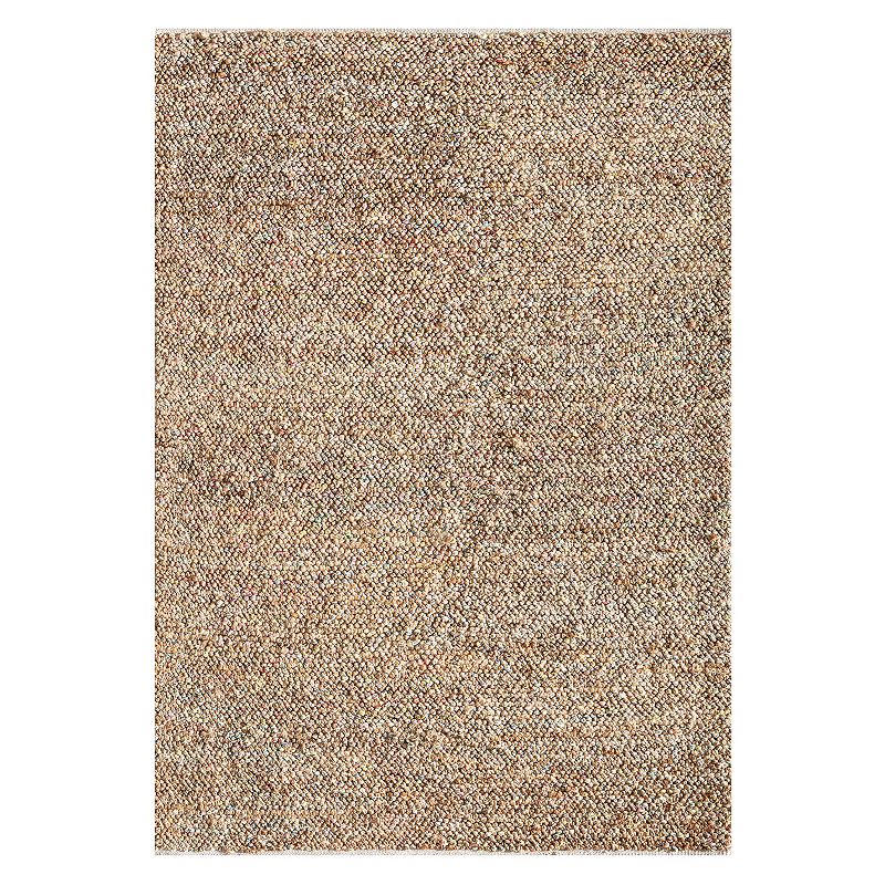 Rugs America Isle Farmhouse Solid Confetti Area Rug, Orange, 8X10 Ft