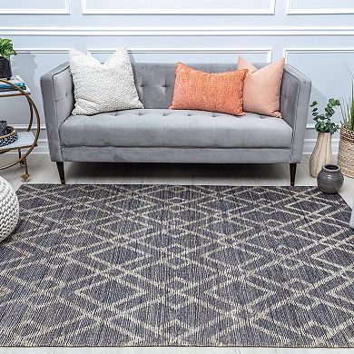 Rugs America Isle Modern Trellis Waves Area Rug