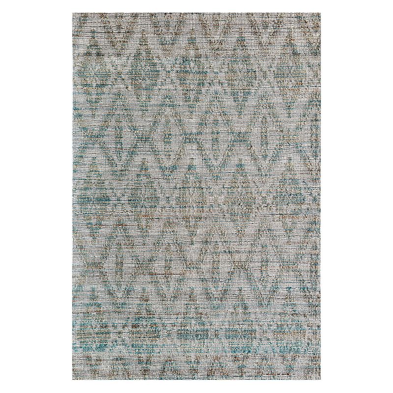 Rugs America Isle Modern Diamond Top Ikat Area Rug, Brown, 8X10 Ft