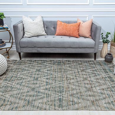 Rugs America Isle Modern Diamond Top Ikat Area Rug