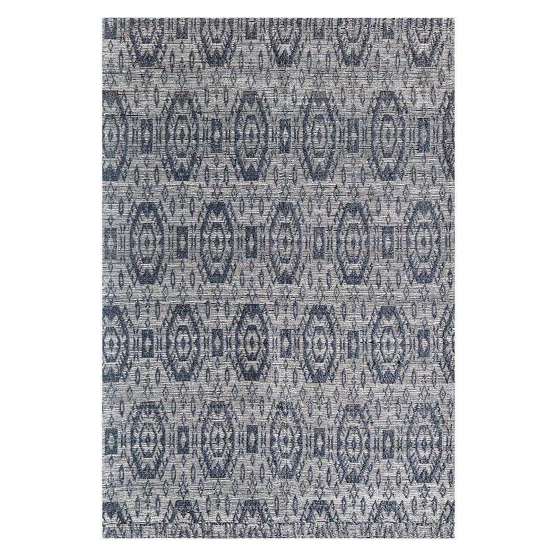 Rugs America Isle Bohemian Tribal Nines Area Rug, Blue, 8X10 Ft