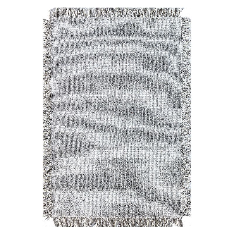 Rugs America Isle Casual Solid Area Rug, Grey, 5X7 Ft