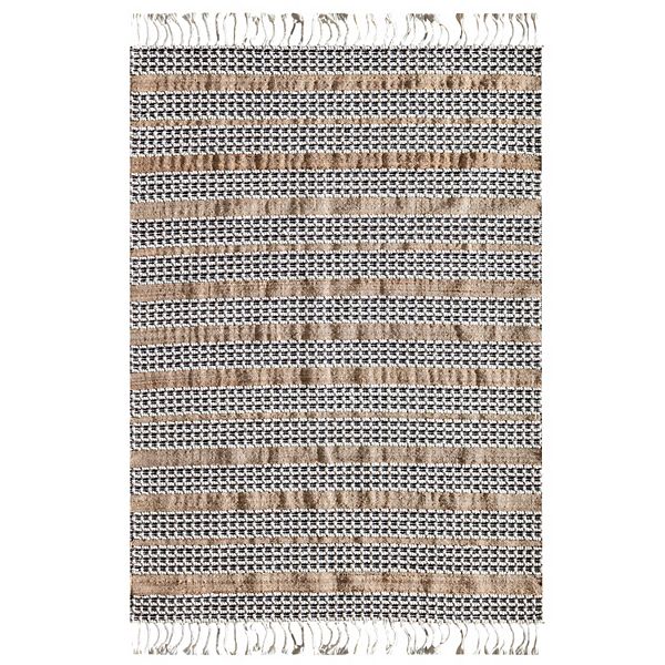 Rugs America Isle Farmhouse Stripe Ribbon Area Rug
