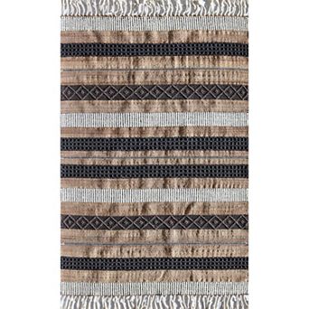Rugs America Isle Farmhouse Stripe Area Rug