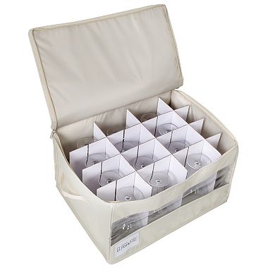 Honey-Can-Do Stemware Storage Box Set