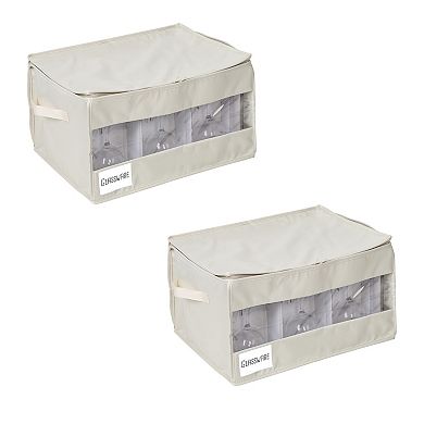 Honey-Can-Do Stemware Storage Box Set