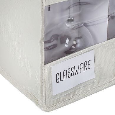 Honey-Can-Do Stemware Storage Box Set