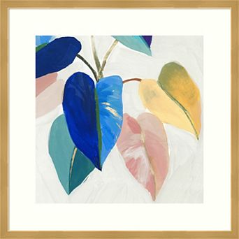 Amanti Art Bright Mood I Leaves Framed Wall Art