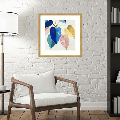 Amanti Art Bright Mood I Leaves Framed Wall Art