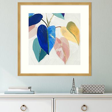 Amanti Art Bright Mood I Leaves Framed Wall Art