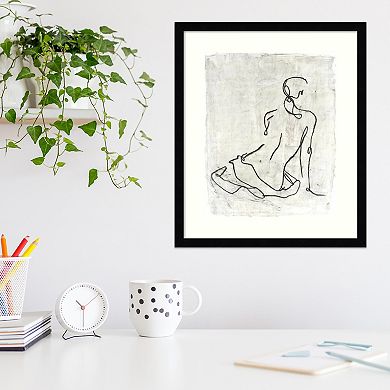 Amanti Art Embellished Gestural Framed Wall Art