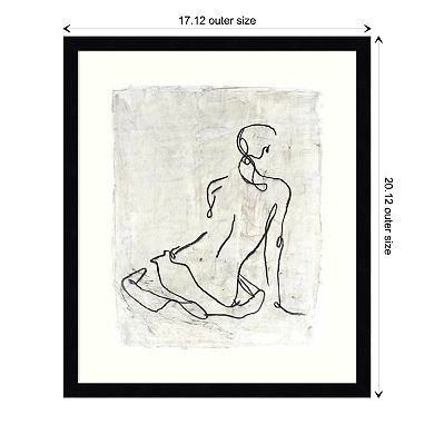Amanti Art Embellished Gestural Framed Wall Art