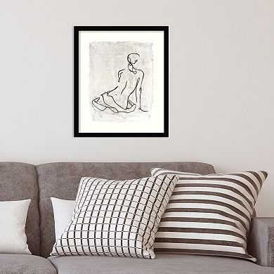 Amanti Art Embellished Gestural Framed Wall Art