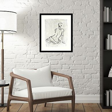 Amanti Art Embellished Gestural Framed Wall Art