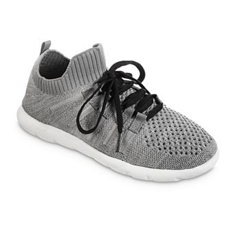 Zenz by Isotoner Women's Knit Lace-Up Sneakers
