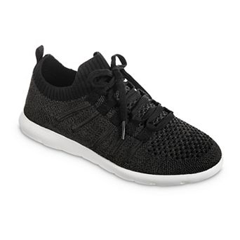 Zenz by Isotoner Women's Knit Lace-Up Sneakers