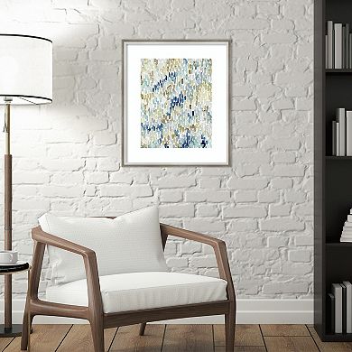 Amanti Art River Wavelets I Framed Wall Art