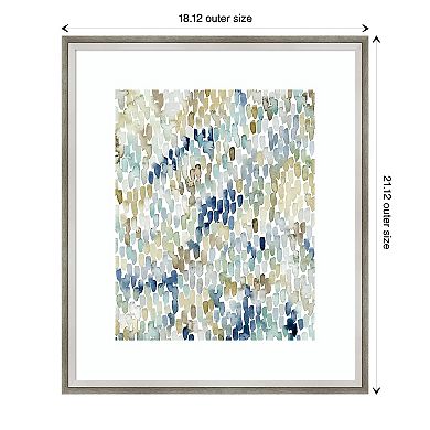 Amanti Art River Wavelets I Framed Wall Art