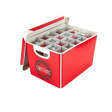 Simplify Christmas 60 Ornament Storage Tote Bin