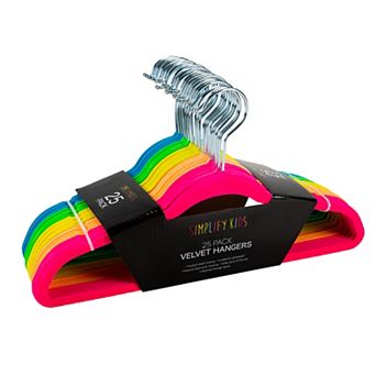 Simplify Kids 25 Pack Velvet Hangers