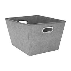 Set of 2 Plastic Bin Baskets for Organizing Storage 15 X 11 x 4