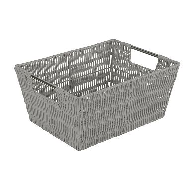 Simplify 3 Pack Set Rattan Tote Baskets