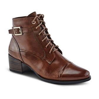 Spring Step Buckleup Women's Ankle Leather Boots
