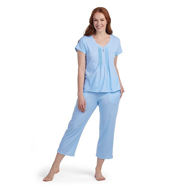 Petite Miss Elaine Essentials Cottonessa Short Sleeve Pajama Top