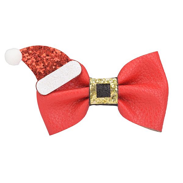Celebrate Together™ Red Bow with Glitter Santa Hat Hair Clip