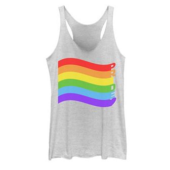 Juniors' Pride Stripes Flag Tank Top