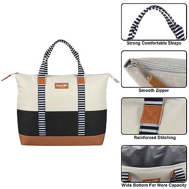 Emma & Chloe Colorblock 20-Can Insulated Cooler Tote Bag