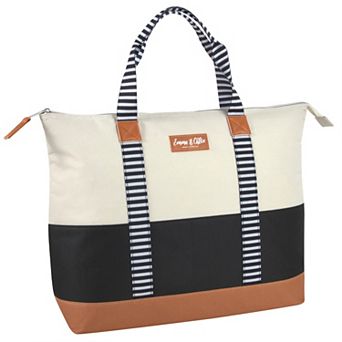 Emma & Chloe Colorblock 20-Can Insulated Cooler Tote Bag