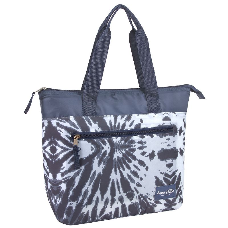 Emma & Chloe Tie-Dye 16-Can Insulated Cooler Tote Bag, Grey