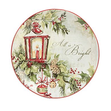 Certified International Silent Night 4-pc. Dessert Plate Set