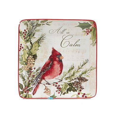 Certified International Silent Night 4-pc. Canape Plate Set