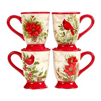 Certified International Winters Medley 4 pc Mug Set