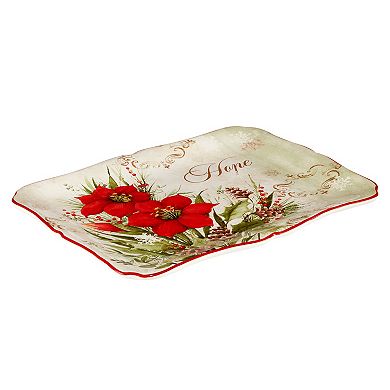 Certified International Winters Medley Home Rectangle Serving Platter