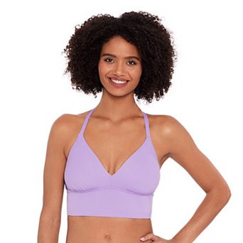 Women's Eco Beach Rib Longline Bralette Swim Top