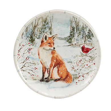 Certified International Winters Walk 4-pc. Dessert Plate Set