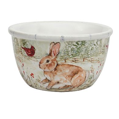 Certified International Winters Walk 4-pc. Ice Cream Bowl Set