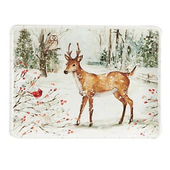 Certified International Winters Walk 16 in Rectangle Serving Platter