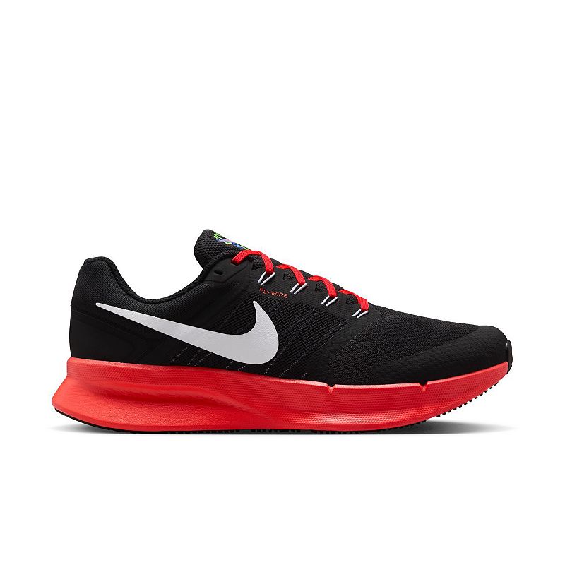 Nike Run Swift 3 Men's Road Running Shoes, Size: 12, Black White Red
