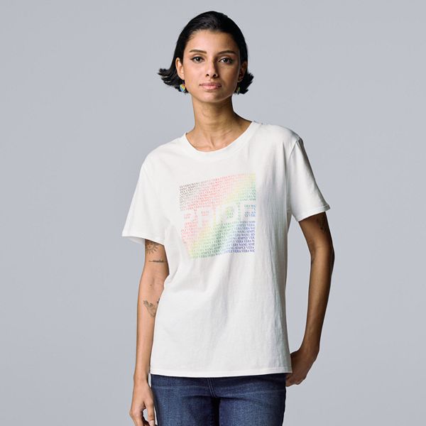 Women's Simply Vera Vera Wang Pride Graphic Tee