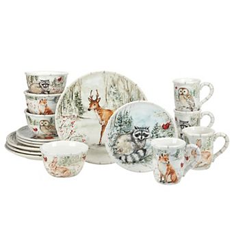 Certified International Winters Walk 16 pc Dinnerware Set
