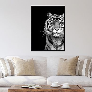 Amanti Art Tiger Animal Portrait Framed Wall Art