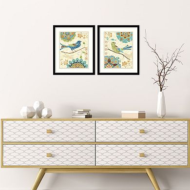 Amanti Art Eastern Tales Birds Framed Wall Art 2-piece Set