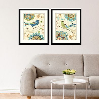 Amanti Art Eastern Tales Birds Framed Wall Art 2-piece Set